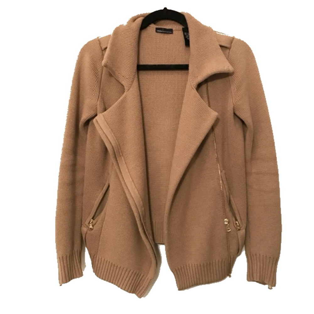Available until 3/14: Moto sweater jacket